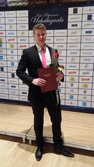 Markus palkittuna Keski-Pohjanmaan urheilugaalassa.